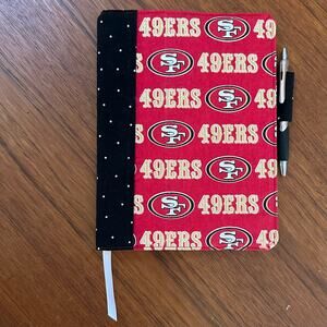 Handmade Fabric Composition Book Cover NFL San Francisco 49ers Print